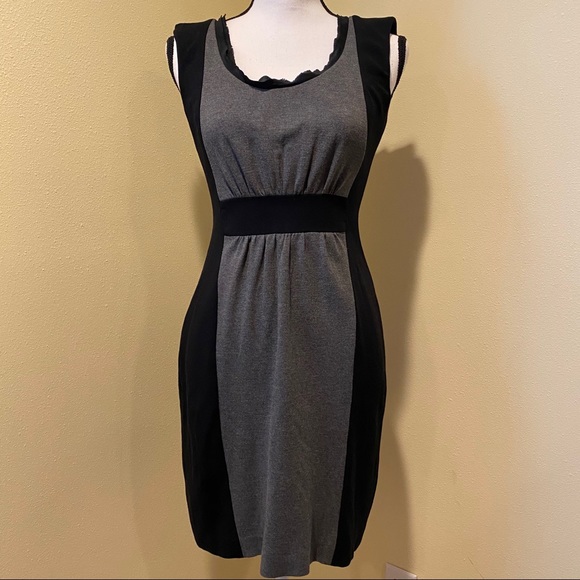 Banana Republic Black & Gray Night Out Dress - Picture 3 of 8
